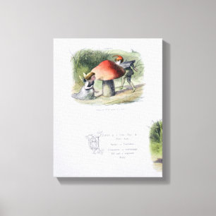 Lienzo Un elfo en busca de un hada, ilustracion de 'In'