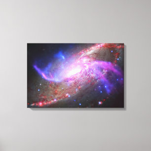 Lienzo Un Espectáculo De Luz Galáctica En La Galaxia Espi