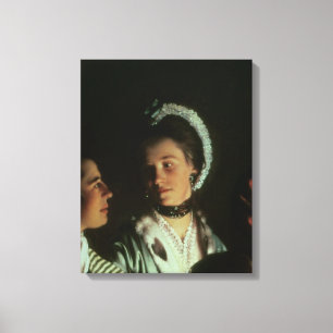 Lienzo Un experimento en un pájaro en la bomba de aire,