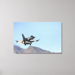 Lienzo Un F-16E de los United Arab Emirates