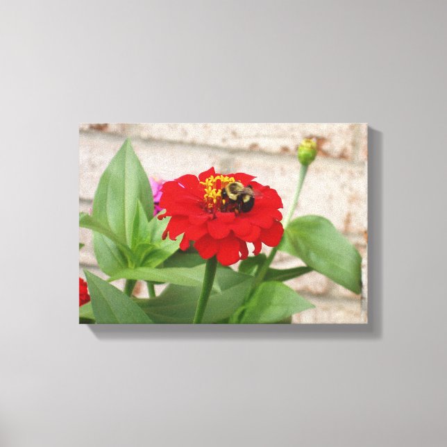 Lienzo Un Festín de Abejas de Miel (Anverso)