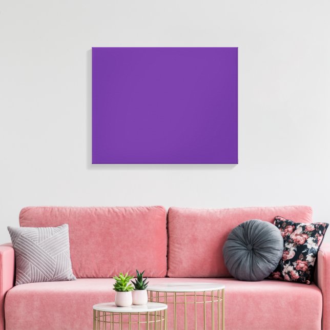 Lienzo Un fondo violeta sólido con un céntimo cuadrado bl (Insitu (Sala de estar))