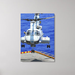 Lienzo Un helicóptero del caballero del mar de CH-46E