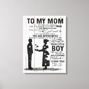 Lienzo Un Hijo Aburrido A Mi Regalo De Mamá   Agradable r
