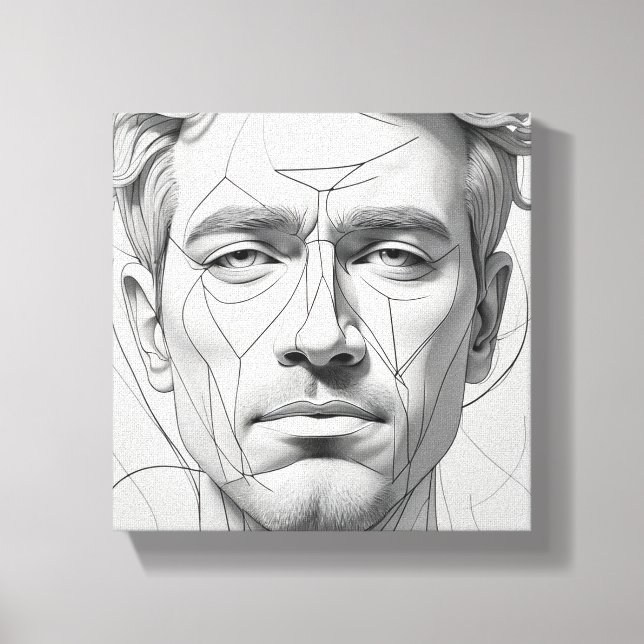 Lienzo Un hombre (Anverso)