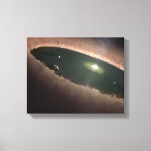 Lienzo Un hueco en un protoplanetary, o la