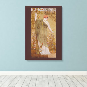 Lienzo Un jardín de Albert Joseph Moore, retrato vintage