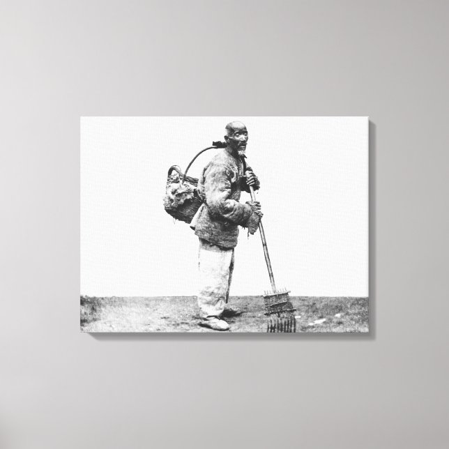 Lienzo Un jornalero chino, c.1870 (foto de abajo) (Anverso)