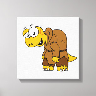 Lienzo Un jorobado de dinosaurio Personalizado.