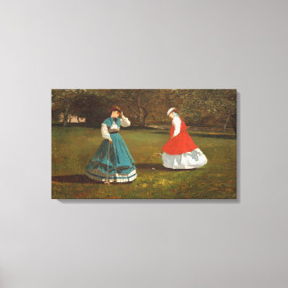 Lienzo Un juego de croquet