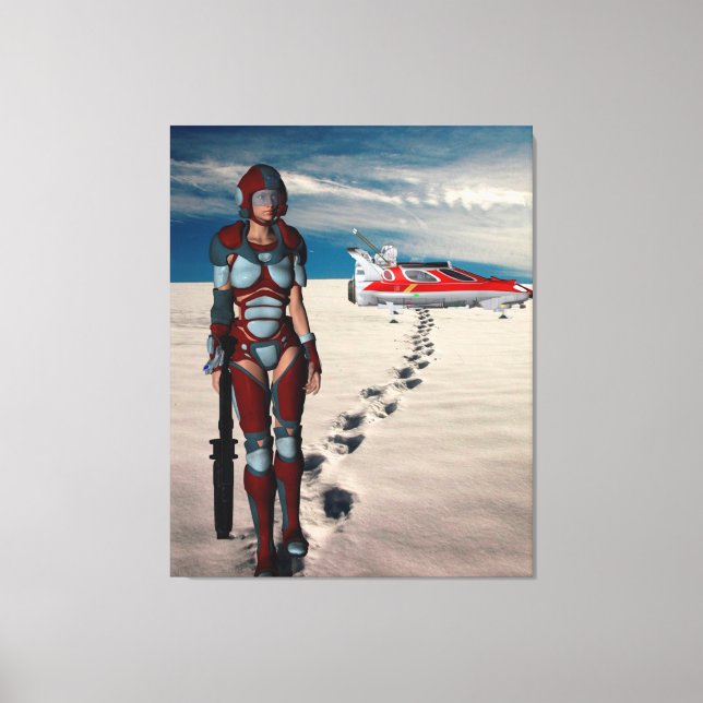 Lienzo Un largo camino a casa (Anverso)