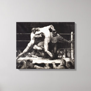 Lienzo Un macho en Sharkey - George Bellows que encajona