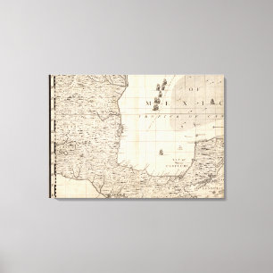 Lienzo Un mapa del Imperio británico en la hoja 13 de