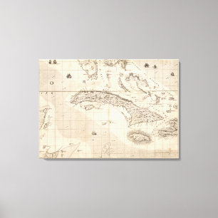 Lienzo Un mapa del Imperio británico en la hoja 14 de