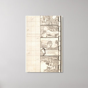 Lienzo Un mapa del Imperio británico en la hoja 16 de