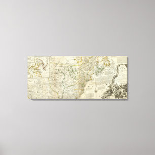 Lienzo Un mapa exacto de la sección septentrional de