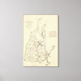 Lienzo Un mapa topográfico