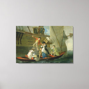 Lienzo Un marinero casado adiós, c.1800 (aceite en el