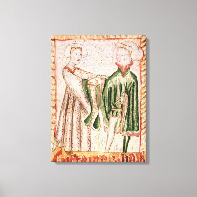 Lienzo Un matrimonio (Anverso)