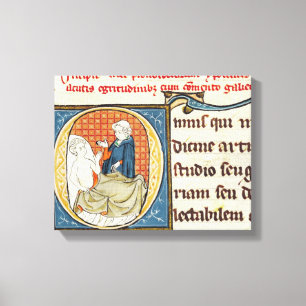 Lienzo Un Médica que diagnostica un paciente