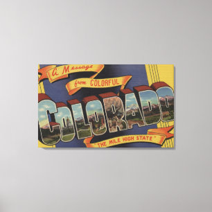 Lienzo Un mensaje del alto estado de la milla