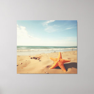 Lienzo Un momento de serenidad Starfish en el realismo pl