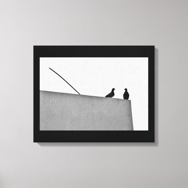 Lienzo Un momento para conversar (Anverso)