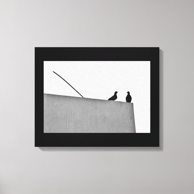 Lienzo Un momento para conversar (Anverso)