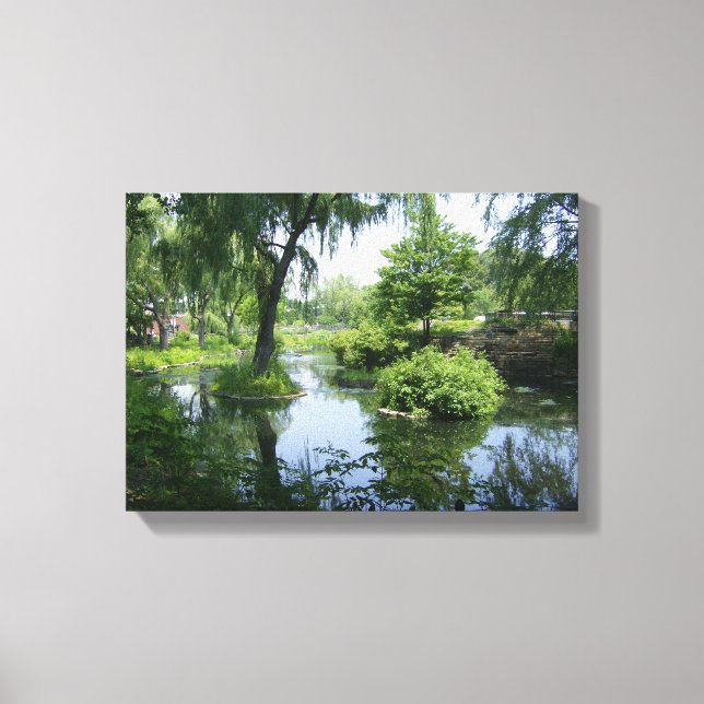 Lienzo Un momento tranquilo en Chicago (Anverso)