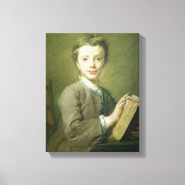 Lienzo Un niño con un libro, c.1740 (Anverso)