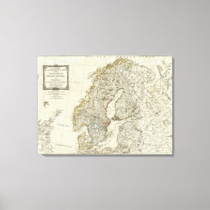 Lienzo Un nuevo mapa de los estados septentrionales