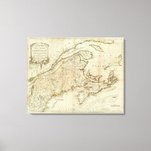 Lienzo Un nuevo mapa de Nueva Escocia, y de la Isla de
