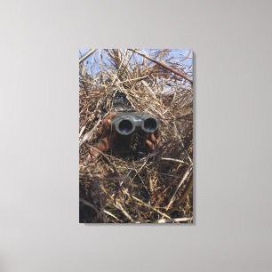 Lienzo Un observador del explorador practica techniqu de