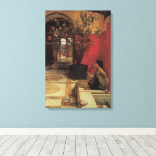 Lienzo Un Oleandro de Alma Tadema, Flores Vintage