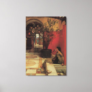 Lienzo Un Oleandro de Alma Tadema, Flores Vintage