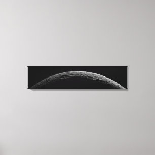 Lienzo Un paisaje irreal de la luna de Saturn