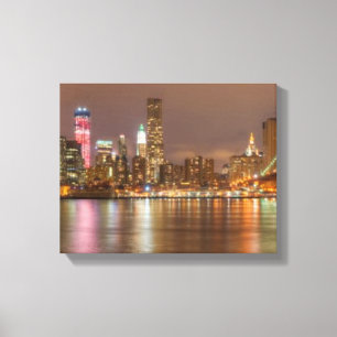 Lienzo Un panorama del horizonte de New York City
