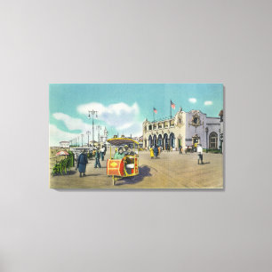 Lienzo Un par en una escena de la silla del balanceo del