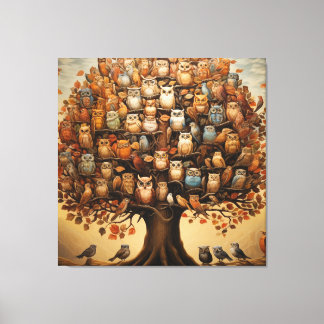 Lienzo Un paraíso caprichoso: El arboreto adornado con bú