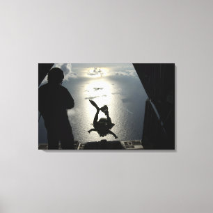 Lienzo Un pararescueman de la fuerza aérea