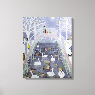 Lienzo Un paseo en el parque