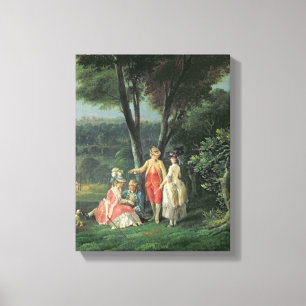 Lienzo Un paseo por el parque