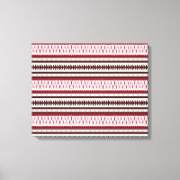 un patrón rayado rojo y blanco