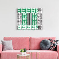Un patrón verde y negro visualmente atractivo, ace