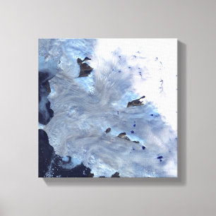 Lienzo Un pequeño campo de glaciares rodea la Bahía de Ba