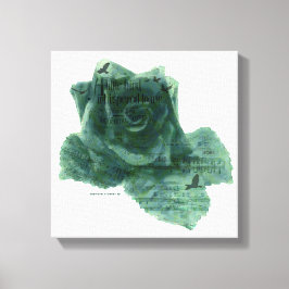 Lienzo Un Pequeño Pájaro Me Dijo Rosa