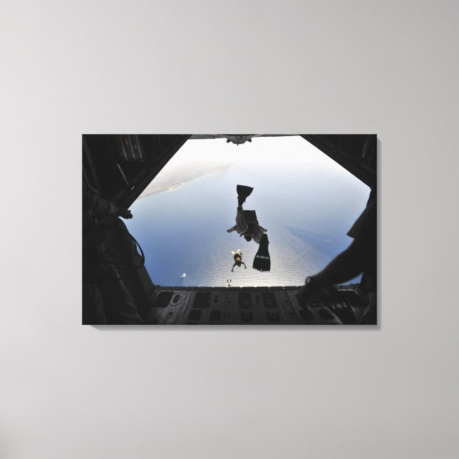 Lienzo Un perseguidor de la Fuerza Aérea de Estados Unido (Anverso)