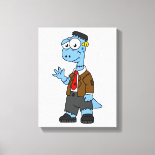 Lienzo Un Personalizado Brontosaurio Se Vestió Como Frank