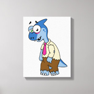 Lienzo Un Personalizado Parasaurolophus Se Vestió Como Un