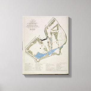 Lienzo Un plan de los jardines de Richard Grenville,